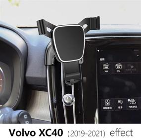 img 3 attached to Premium Car Phone Holder for Volvo XC40 2019-2021 SUV - Auto Accessories: Navigation Bracket for Enhanced Interior Decoration & Secure Mobile Cell Phone Mount