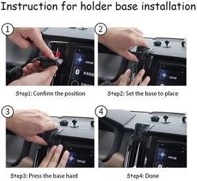 img 1 attached to Premium Car Phone Holder for Volvo XC40 2019-2021 SUV - Auto Accessories: Navigation Bracket for Enhanced Interior Decoration & Secure Mobile Cell Phone Mount