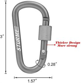 img 2 attached to STURME Carabiner Aluminum Carabiners Improved Outdoor Recreation