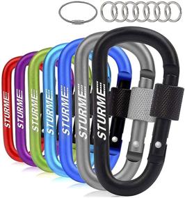 img 4 attached to STURME Carabiner Aluminum Carabiners Improved Outdoor Recreation