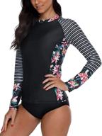 👚 attraco women's rash guard top logo