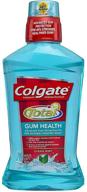 pack of 2 - colgate total gum health antiplaque mouthwash, clean mint, 16.9 fl oz logo