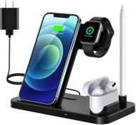 🔌 4 in 1 fast wireless charging station: apple watch, airpods pro, iphone and samsung compatible" logo