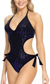 img 3 attached to Modihito Backless Swimsuit Monokini LGA20173