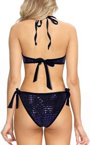 img 2 attached to Modihito Backless Swimsuit Monokini LGA20173