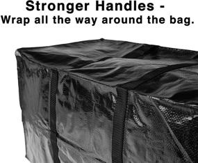 img 2 attached to BAG-THAT! 5 Extra Large Moving Bags with Strong Handles for Heavy-Duty Storage - Zippered, Reusable Totes for Clothes, Laundry, Sports, Garage, Travel, College