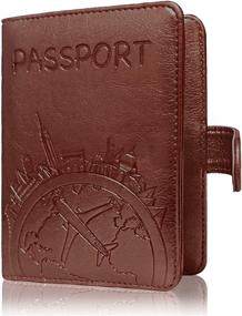 img 3 attached to 🛂 Premium Leather Passport Holder: Essential Travel Wallet & Stylish Accessories