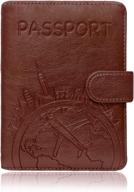 🛂 premium leather passport holder: essential travel wallet & stylish accessories логотип