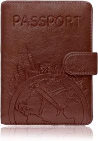 img 4 attached to 🛂 Premium Leather Passport Holder: Essential Travel Wallet & Stylish Accessories