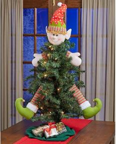 img 1 attached to The Lakeside Collection 5-Pc. Christmas Elf 🎄 Wreath/Tree Decorating Kit: Spruce up your Festive Décor!