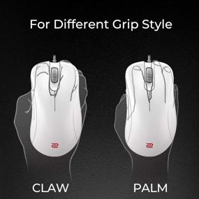 img 1 attached to 🖱️ BenQ Zowie EC1 Ergonomic Gaming Mouse: White Edition for Esports, Pro Grade Performance, Driverless, Glossy Coating, Large Size