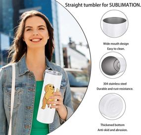 img 3 attached to 🥤 Ultimate Insulated Stainless Steel Sublimation Tumbler: Straight Design