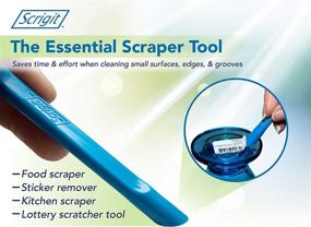 img 3 attached to ✨ Scrigit Scraper: Scratch-Free Plastic Tool for Tight Spaces and Crevices - Effortlessly Remove Food, Labels, Paint, Grease and More (2 Pack)