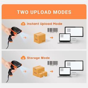 img 1 attached to 🔍 Tera Upgraded USB Laser 1D Barcode Scanner: Dustproof, Shockproof, Waterproof IP65 - Fast and Precise Scan, Ergonomic Handle, Plug and Play - L5100Y