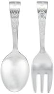 🍼 luckywood baby fork and spoon set ht-125: stylish, safe, and convenient for your little one logo