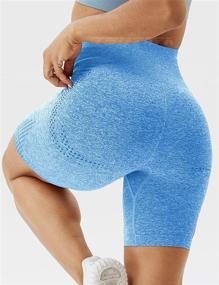 img 2 attached to 🩳 TSUTAYA Women's Seamless Workout Biker Shorts: High-Waist Performance Shorts for Gym, Running, Cycling, and Yoga with Tummy Control – Summer Athletic Pants