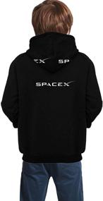 img 3 attached to 👕 Оставайтесь комфортными и стильными с Юниорской толстовкой Spacex: топовая спортивная толстовка с карманом