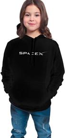 img 2 attached to 👕 Оставайтесь комфортными и стильными с Юниорской толстовкой Spacex: топовая спортивная толстовка с карманом