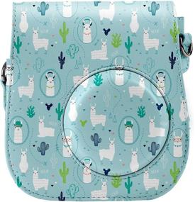 img 3 attached to 📸 Fujifilm Instax Mini 11 Camera Case - Katia Camera Bag with Adjustable Shoulder Strap for Instant Film Camera - Alpaca Print