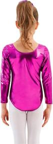 img 1 attached to Kepblom Metallic Gymnastics Bodysuit Dancewear