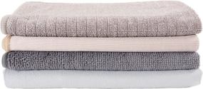 img 3 attached to 🧽 KAF Home Pantry Microfiber Cleaning Cloth Set - 4 Pack, 15 x 18 Inch - Includes Utility, Stainless Steel, Glass, and Wood Cloths