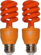 🔶 stylish and vibrant: sleeklighting orange spiral 120volt medium lighting solution logo