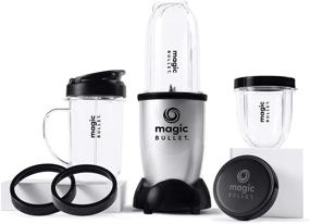 img 3 attached to 💥 Magic Bullet Blender: Small-Sized, Silver 11-Piece Set for Ultimate Blending Magic!