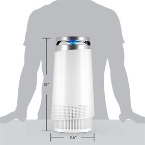 img 1 attached to 🏠 Tenergy Renair Air Purifier: H13 Medical Grade HEPA Filter, Ultra Quiet Odor Allergies Eliminator for Home, Smokers, Dust - Guardian Touch Control & Night Light