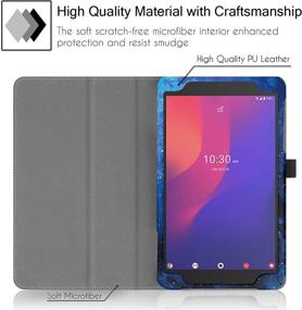 img 1 attached to 📱 Famavala Folio Case Cover for T-Mobile Alcatel Joy Tab 2 8-inch Tablet: BlueSky Protection for 2020 Release