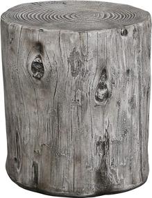 img 3 attached to 🌲 FirsTime &amp; Co. Gray Arbor Log Table, American Crafted, Weathered Gray, 15 x 14 x 17 Inch