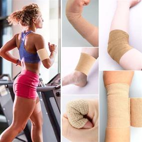 img 2 attached to Firelong Self Adhesive Bandages Cohesive Wrap, 12 Rolls - Strong Elastic First Aid Tape for Wrist and Ankle Sprains & Swelling, 2 Inches × 5 Yards, Ideal for Emergency Use