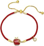 🍀 rimayzi 14k gold plated red string bracelets for women, teen girls, and boys- good luck bracelet, ideal for birthdays- gold bracelets logo