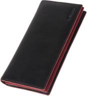 banuce genuine leather bifold wallet with ample capacity logo