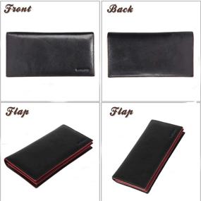 img 3 attached to Banuce Genuine Leather Bifold Wallet with Ample Capacity