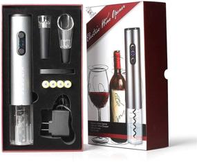 img 3 attached to 🍷 Kitgets Electric Wine Opener Gift Set: Enhance Your Wine Experience with Premium Accessories