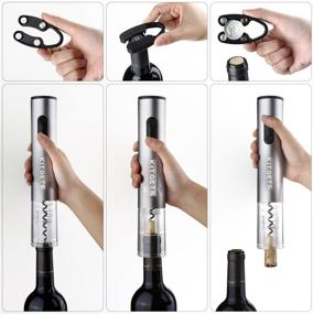 img 2 attached to 🍷 Kitgets Electric Wine Opener Gift Set: Enhance Your Wine Experience with Premium Accessories