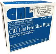 crl lint-free glass wipes: convenient pop-up dispenser box for streak-free cleaning logo