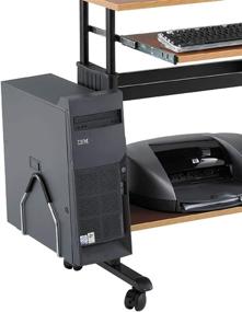 img 1 attached to 🖥️ Safco Products Muv Stand-Up Desk: Fixed Height Computer Workstation with Keyboard Shelf in Gray - 45" H