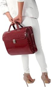 img 2 attached to Medium Ladies Laptop Briefcase in Leather - McKlein USA Settembre 15.4&#34;