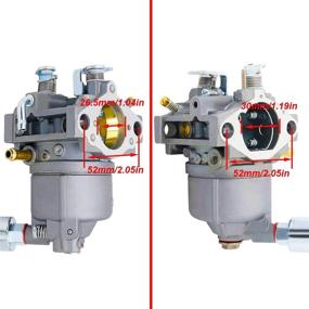 img 3 attached to 🛠️ Карбюратор AM109205 + топливный шланг/топливный фильтр для John Deere GT242 GT262 GT275 Kawasaki LX170 LX172 LX175 LX176 LX240 F510 32124 с прокладками для улучшения карбюратора