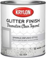 krylon glitter finish quart - silver (32 fl oz), pack of 1 - k03911000-14 logo