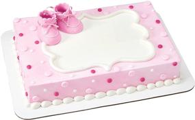 img 4 attached to Pink Baby Booties Cake Decoration Set for Enhanced SEO