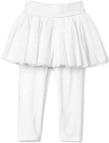 img 1 attached to 🏼 Stylesilove Toddler Girls' White Legging Pants: Comfy and Stylish Clothing for Little Fashionistas