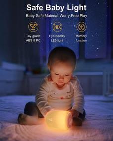 img 2 attached to 🌙 VEYFIY Nursery Night Light for Kids: Dimmable Touch Rechargeable Lamp with 4 LED Modes, Timer and Charging Base - Table Lamp for Bedroom, Candle Light Style