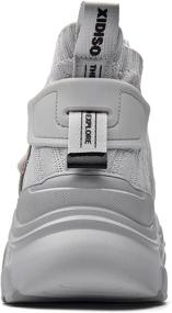 img 1 attached to Fashionably Comfortable: SANNAX Athletic Walking Sneakers