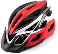 🚴 mokfire adult bike helmets with usb rechargeable light: safety and style for men and women cyclists, ideal for road and mountain biking (22.05-24.41 inches) logo