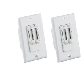 img 1 attached to 🔧 Enhance Your Ceiling Fan Convenience with the Westinghouse 7787300 Ceiling Fan and Light Wall Control: Efficiently Control Both Functions in One Device (2-Pack)