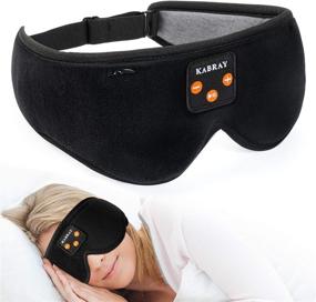 img 4 attached to 🎧 Enhance Your Sleep with Kabray Bluetooth Sleep Headphones: Comfortable Eye Mask Headphones - Perfect Gifts for Women, Men & Special Occasions
