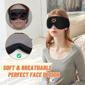 img 2 attached to 🎧 Enhance Your Sleep with Kabray Bluetooth Sleep Headphones: Comfortable Eye Mask Headphones - Perfect Gifts for Women, Men & Special Occasions
