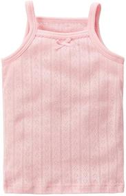 img 1 attached to Cotton Undershirts Camisole Sleeveless T Shirt - Breathable and Stylish Girls' Clothing